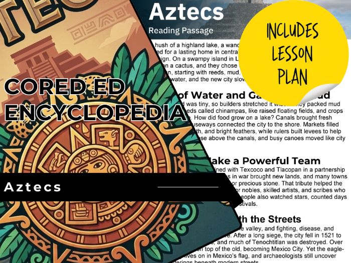 Aztecs Reading Comprehension Passage