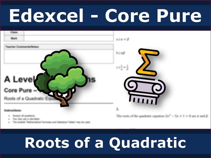 Edexcel Core Pure - Roots of a Quadratic