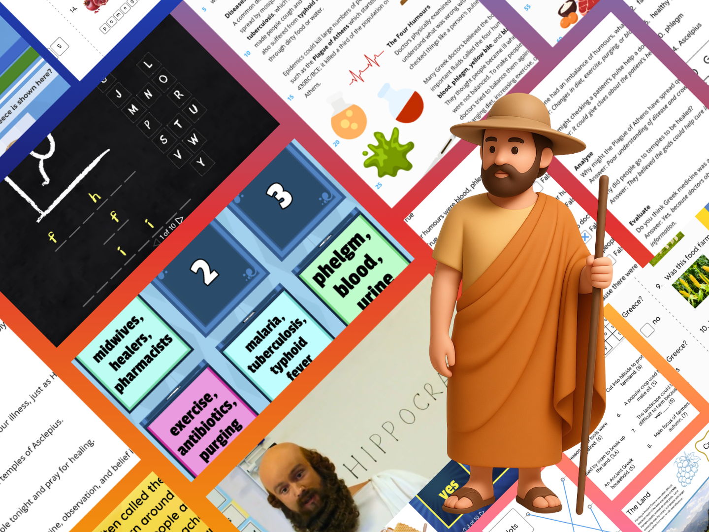 KS2 Ancient Greece - Food, Farming and the Four Humours