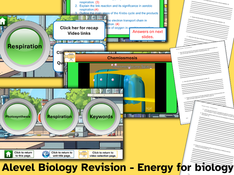 Biology: Energy for biological processes (photosynthesis & respiration) OCR