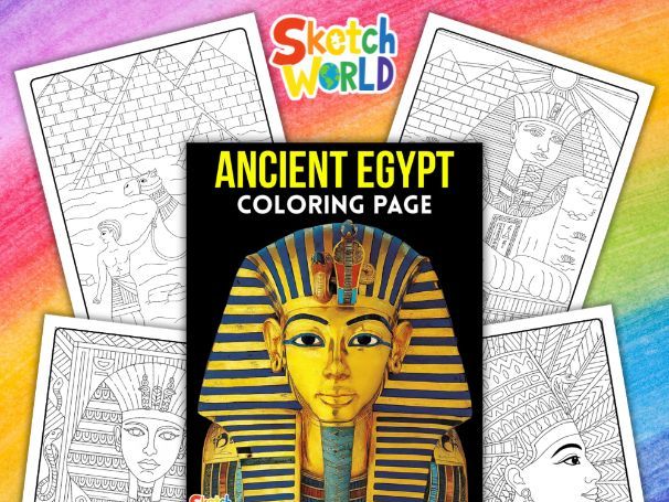 Ancient Egypt Coloring Pages | History-Themed Printable Activity
