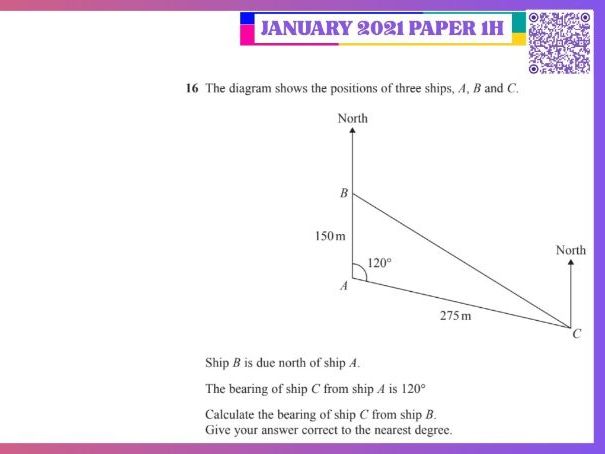 Bearings | IGCSE Linear A | Higher | 4MA1 | Maths