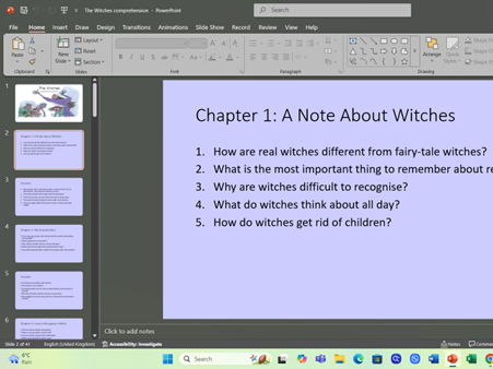 The Witches Comprehension