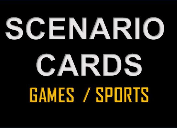 creative scenario cards for gen ALPHA / GAMES