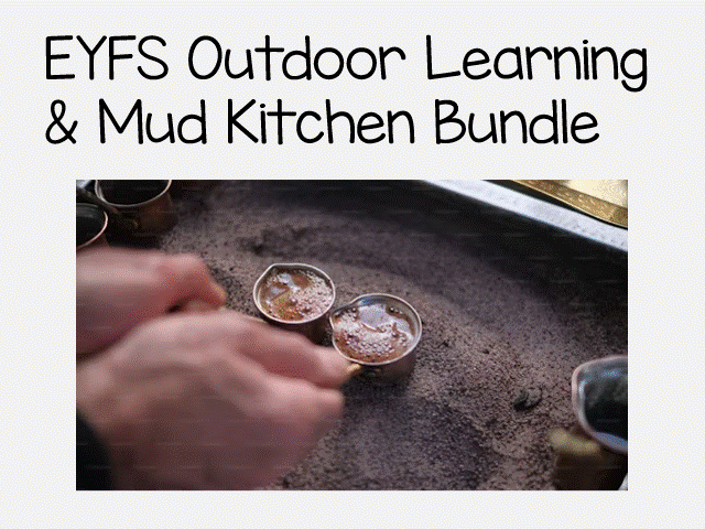 EYFS Outdoor Learning Bundle: Mud Kitchen, Maths & Continuous Provision