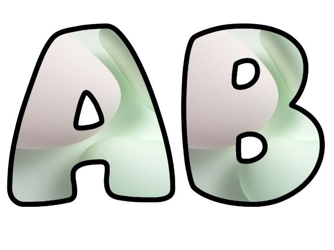 White Green Pastel Art Classroom Display | Lettering Set | Upper & Lowercase, 0-9 and Signs