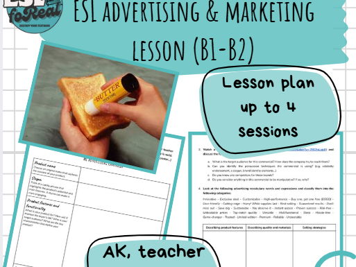 ESL Advertising & Marketing Lesson | Campaign Project with Rubric | B1–B2