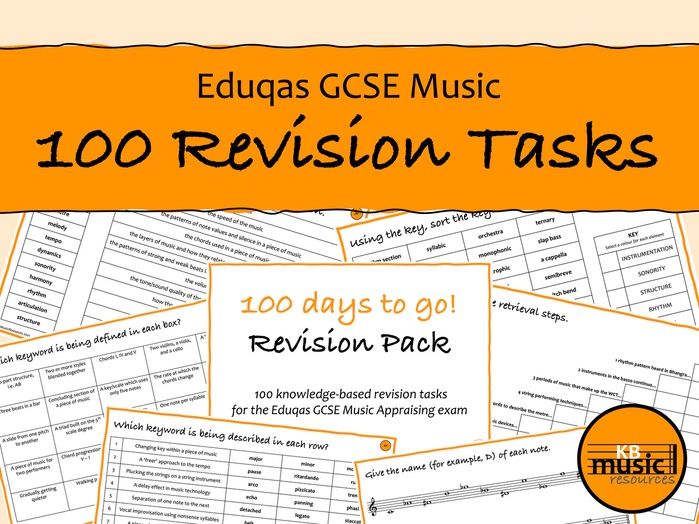 Eduqas GCSE Music 100 Revision Tasks