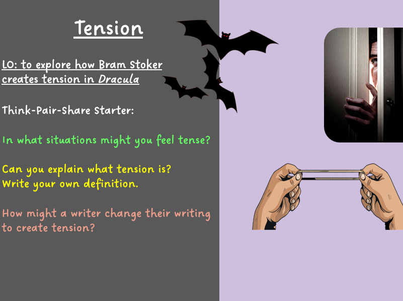 KS3 English - Gothic - Tension in Dracula Lesson