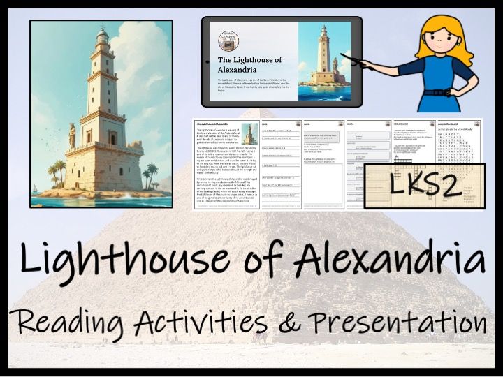 Lighthouse of Alexandria Reading Comprehension Activities | Year 3 or Year 4