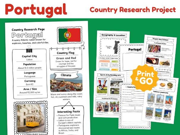 Portugal Geography Research Project | 14 Pages