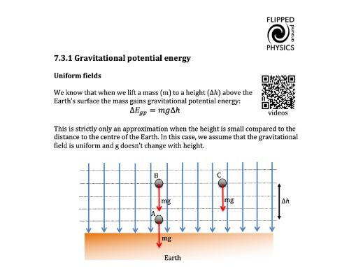 Gravitational potential energy