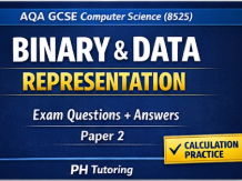 AQA GCSE Computer Science (8525) Binary & Data Representation Pack | Paper 2 (2027 Spec)
