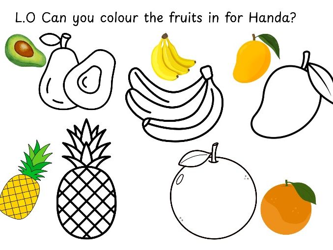 Handa's Surprise Colouring in Sheets