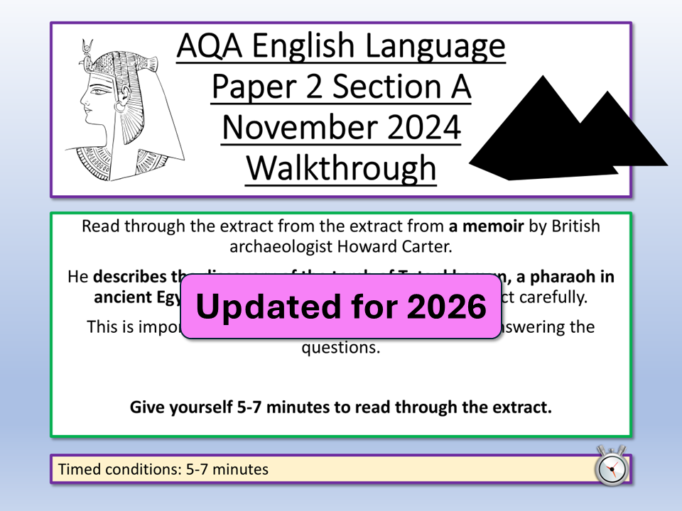 AQA English Language Paper 2 November 2024