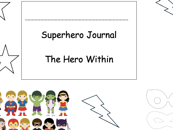 Superhero Journal Front Cover