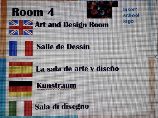 Whole School Multi-lingual Door Labels