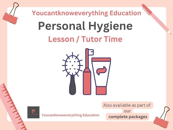 Personal Hygiene PSHE Lesson