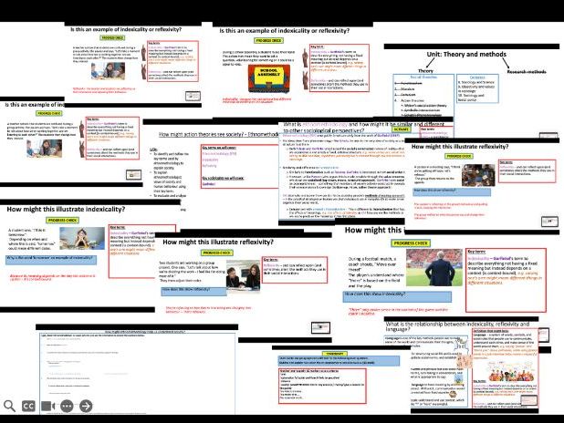 AQA A-level Sociology Theory and methods: Theory - Action theories (Ethnomethodology))