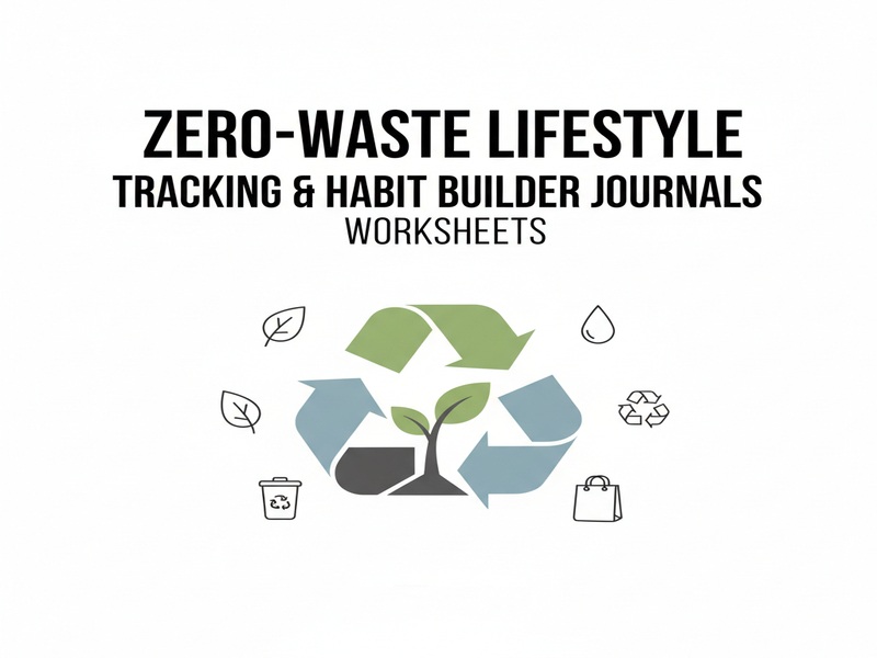 Zero-Waste Lifestyle Tracking & Habit Builder Journals