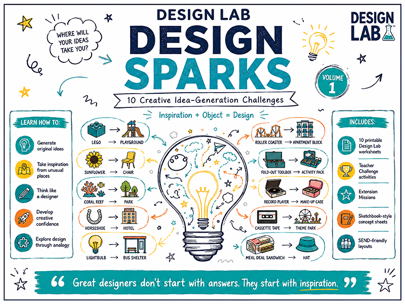 Design Sparks: 10 Creative DT Challenges