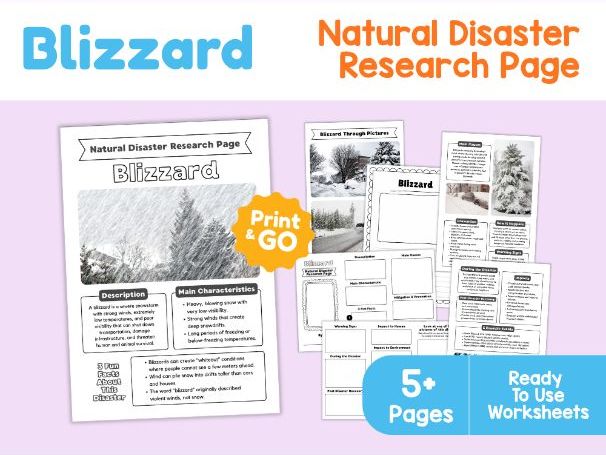 Blizzard Research Page | Extreme Winter Weather Activities for Kids