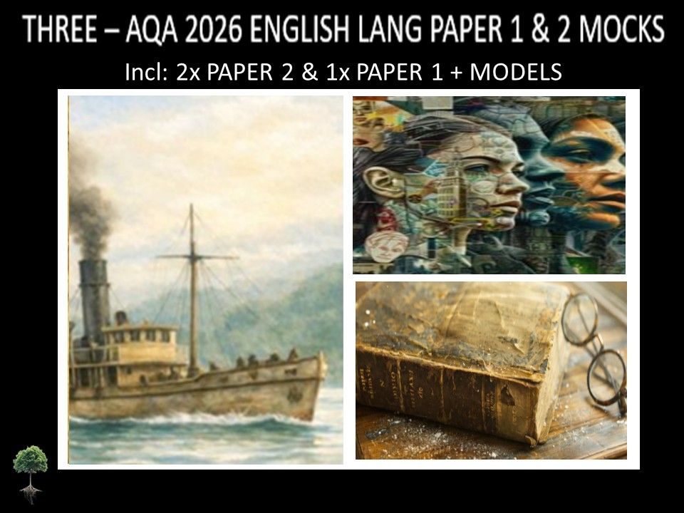 THREE - AQA PAPER 1 & 2 | 2026 FULL MOCKS | MODELS