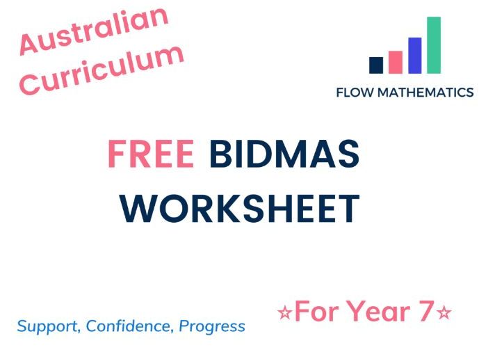bidmas australian curriculum teaching resources