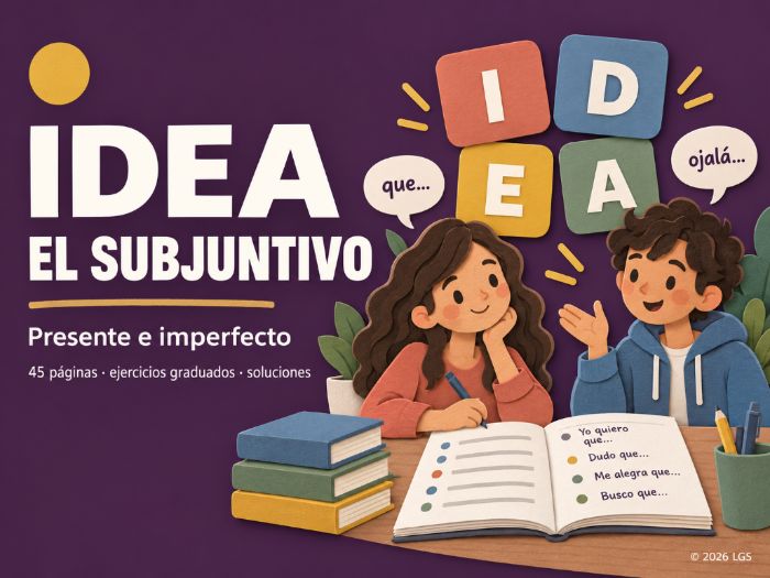 Spanish Subjunctive Workbook: Present and Imperfect | 45 Pages + Answers