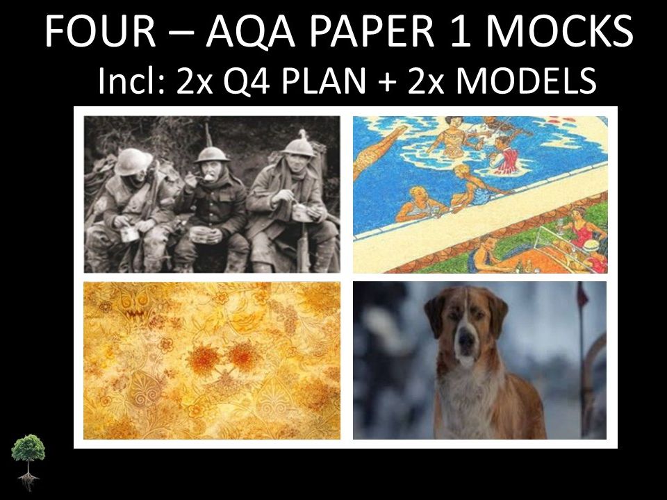 FOUR- AQA PAPER 1 | 2026 FULL MOCKS | Q4 PLAN | MODELS