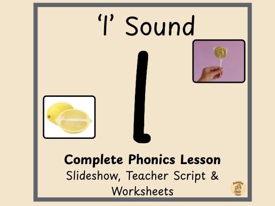 Initial 'l' Sound Phonics - Phase 2 Complete  Lesson (EYFS)