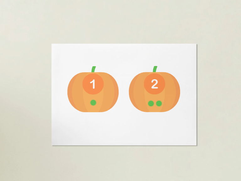 Pumpkin Numbers to 10