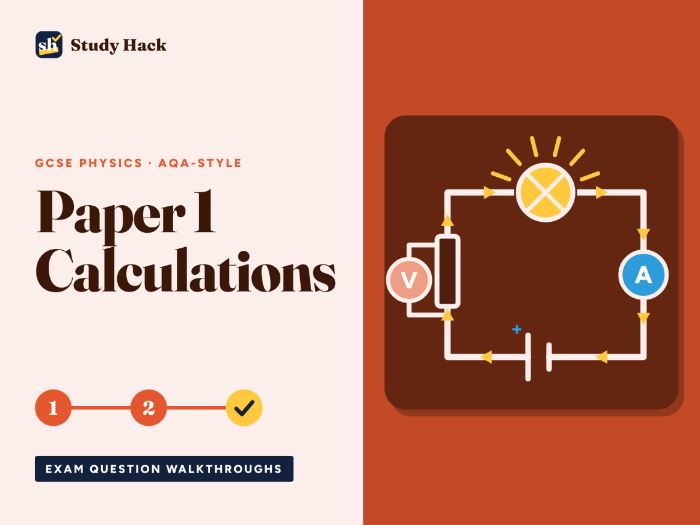 GCSE Physics Exam Question Walkthroughs: Paper 1 Calculations (AQA-style, 10 Questions)