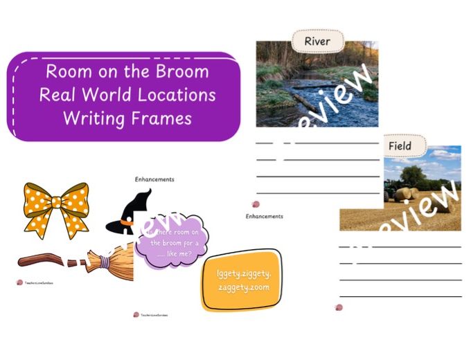 Room on the Broom Real Life Locations Writing Frames