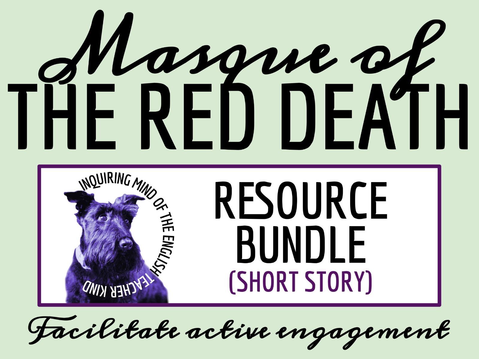 "Masque of the Red Death" Quiz, Close Reading Worksheet, and Vocabulary Activities