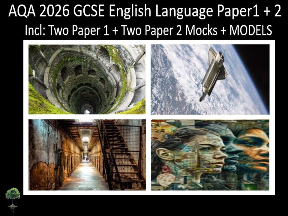Four AQA 2026 GCSE English Language Paper 1 + 2 Mocks | Models