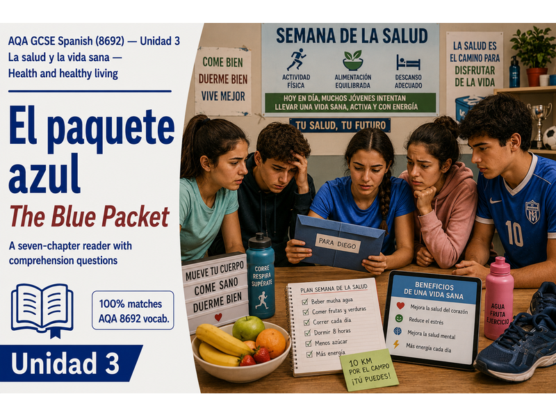 GCSE SPANISH SHORT STORY: AQA 8692 New GCSE - Healthy living and lifestyle - AQA New SPEC