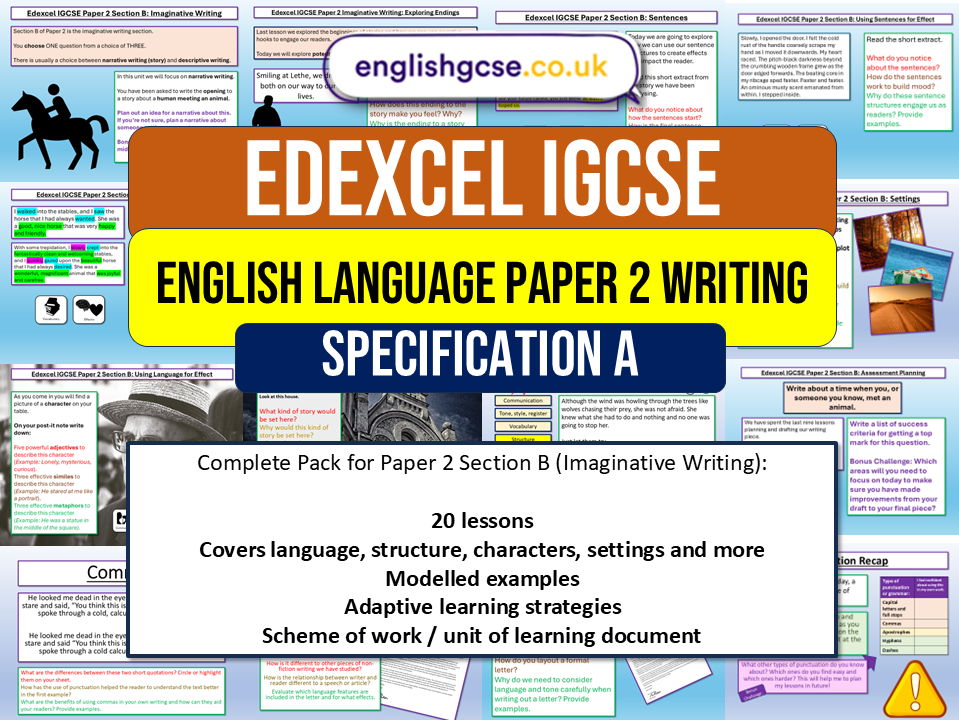 Edexcel IGCSE English Language Imaginative Writing