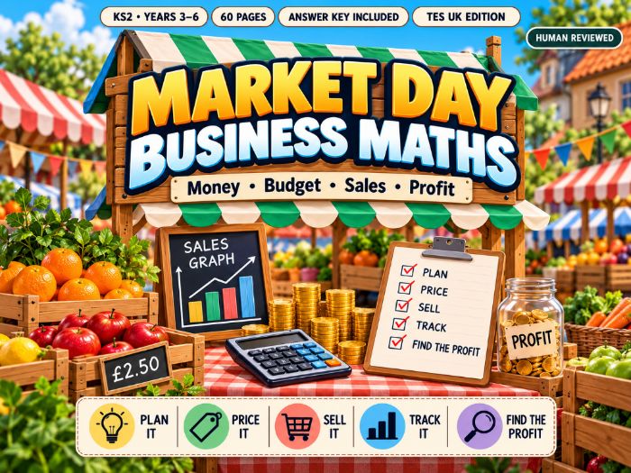 Market Day Business Maths | KS2 Money, Profit & Budgeting | 60 Pages