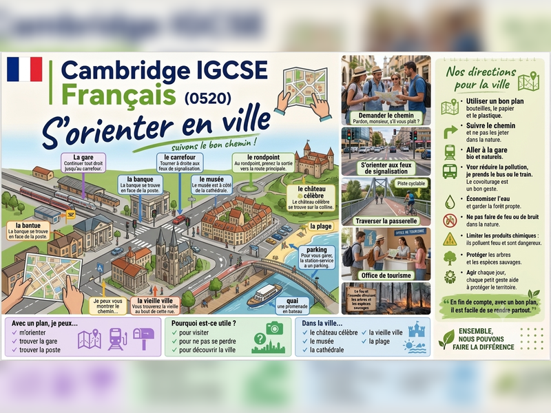 Cambridge IGCSE French (0520) - Module 3.6 - Trouver le chemin