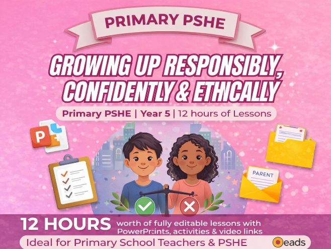 Year 5 PSHE Unit - Becoming Responsible, Confident and Ethical Citizens