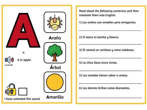 KS3 Spanish Phonics Booklet