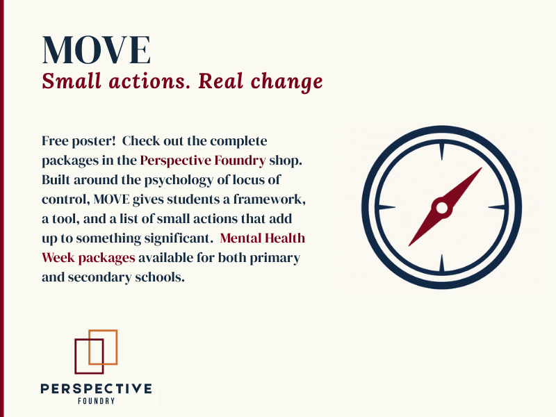MOVE: Free Mental Health Week 2026 Poster Secondary