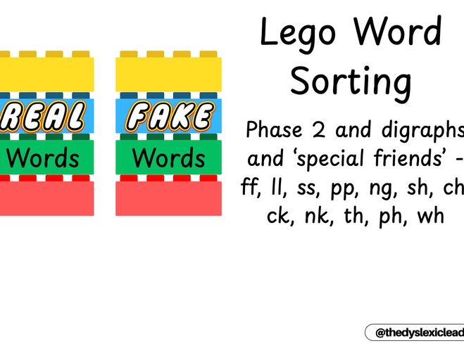 Lego Real and Fake phase 2 + digraphs