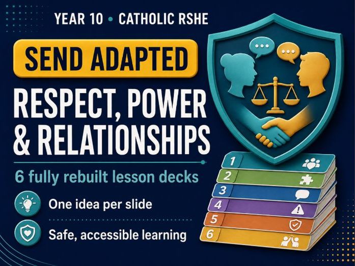 Catholic RSHE Y10: Respect, Power & Relationships — SEND-Adapted Pack