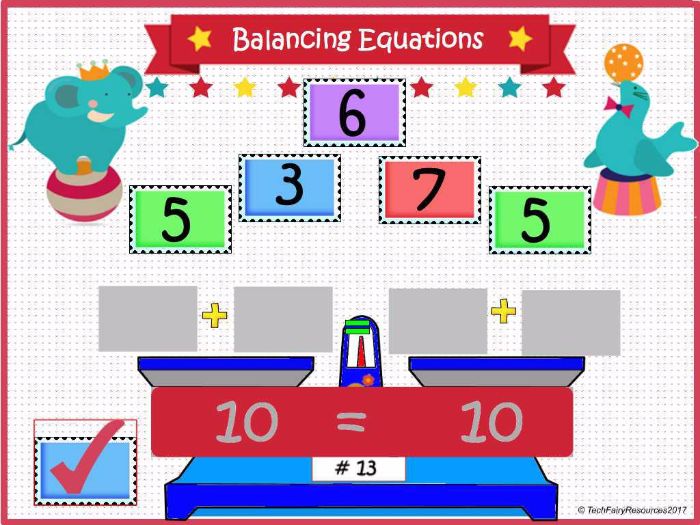 Balancing Equations: Activinspire