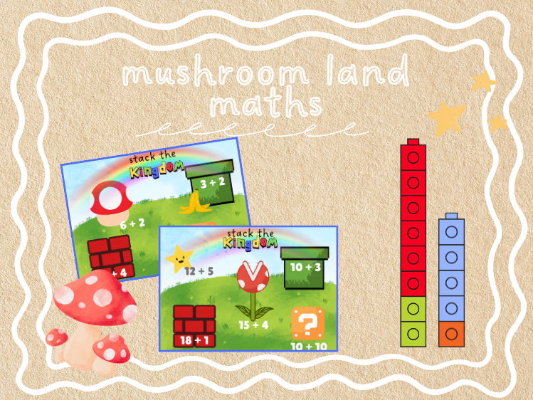 Mushroom Land - Maths stacking game