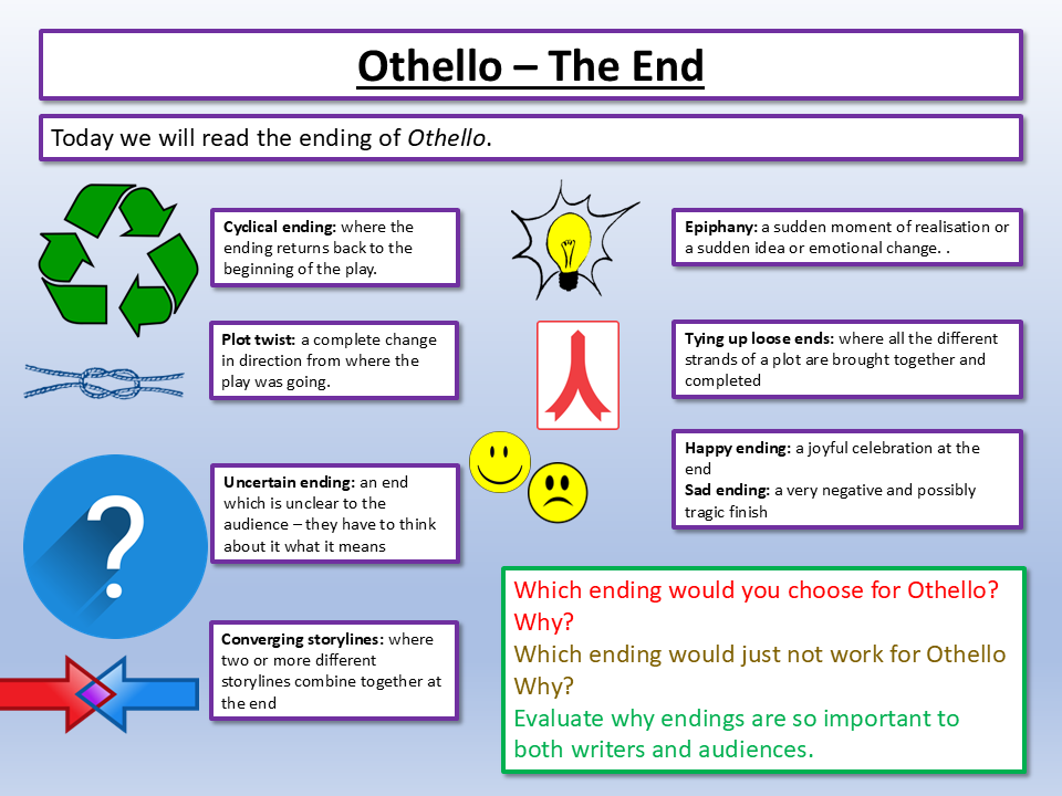 Othello Act 5 Ending A Level