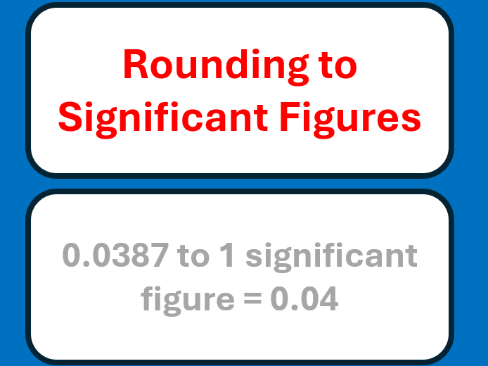 Rounding to Significant Figures Worksheet