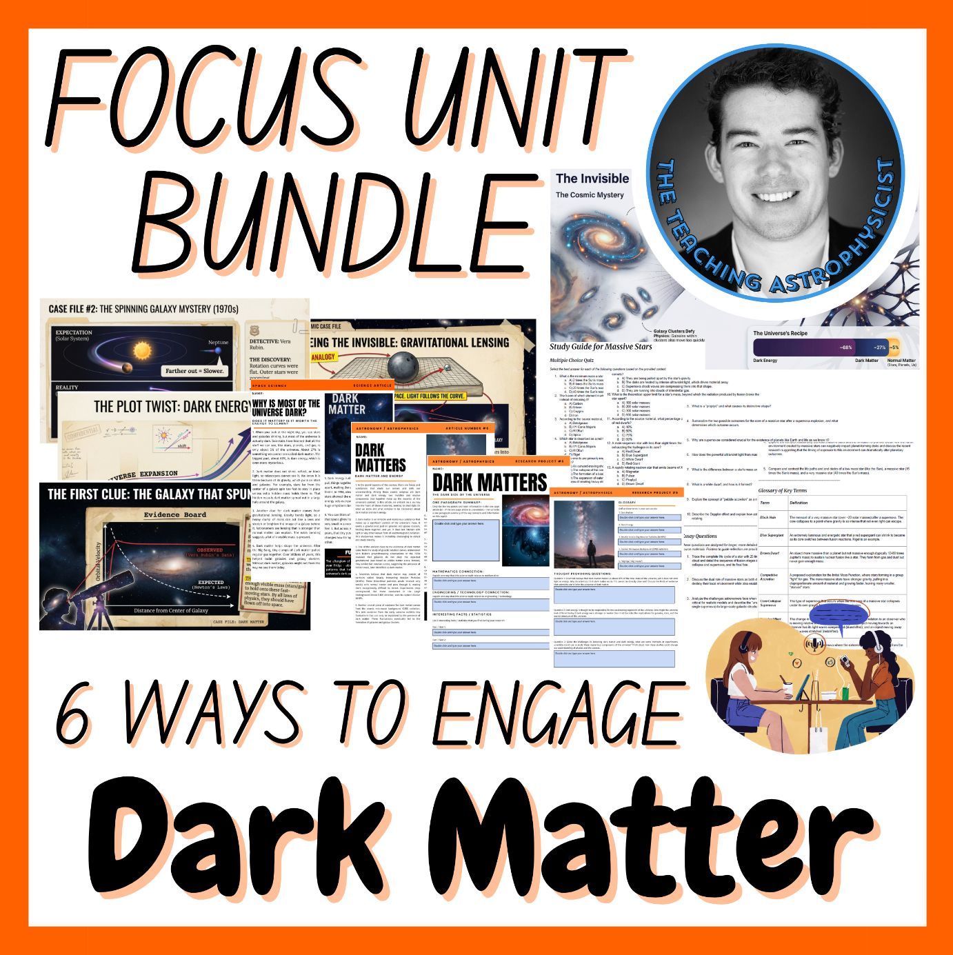 Dark Matter | Focus Unit Bundle | 6 Resources inc. Quiz | Space Science Set